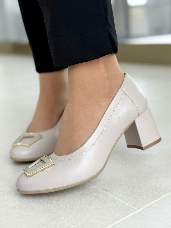 Czółenka OLEKSY ze skóry Polskiej produkcji