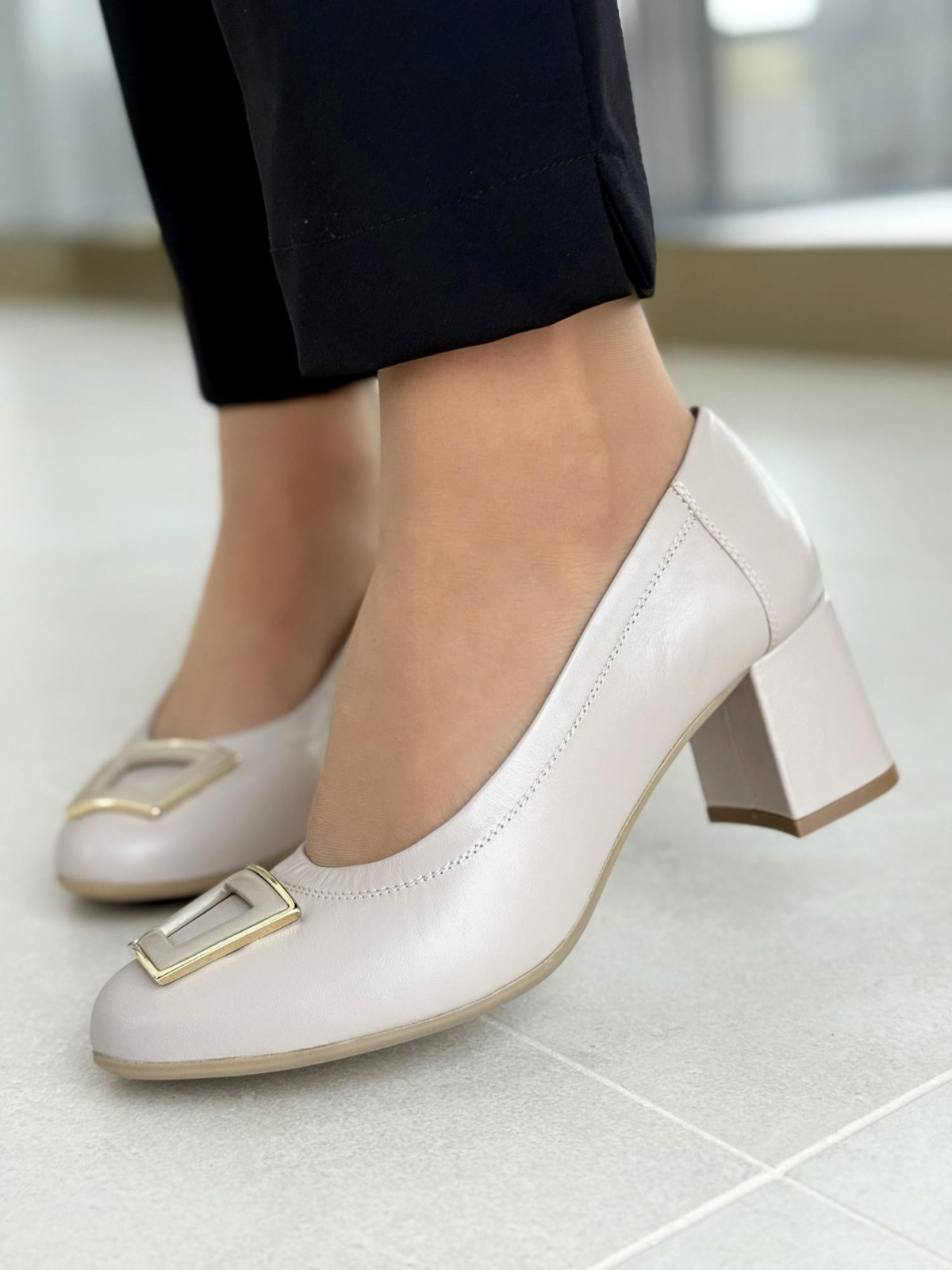 Czółenka OLEKSY ze skóry Polskiej produkcji