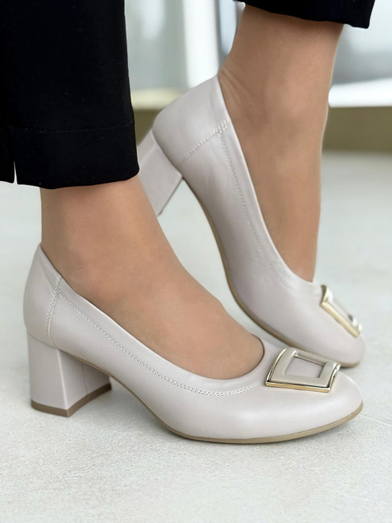 Czółenka OLEKSY ze skóry Polskiej produkcji