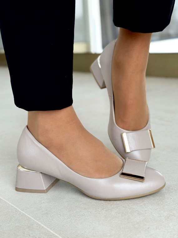 Czółenka OLEKSY ze skóry Polskiej produkcji