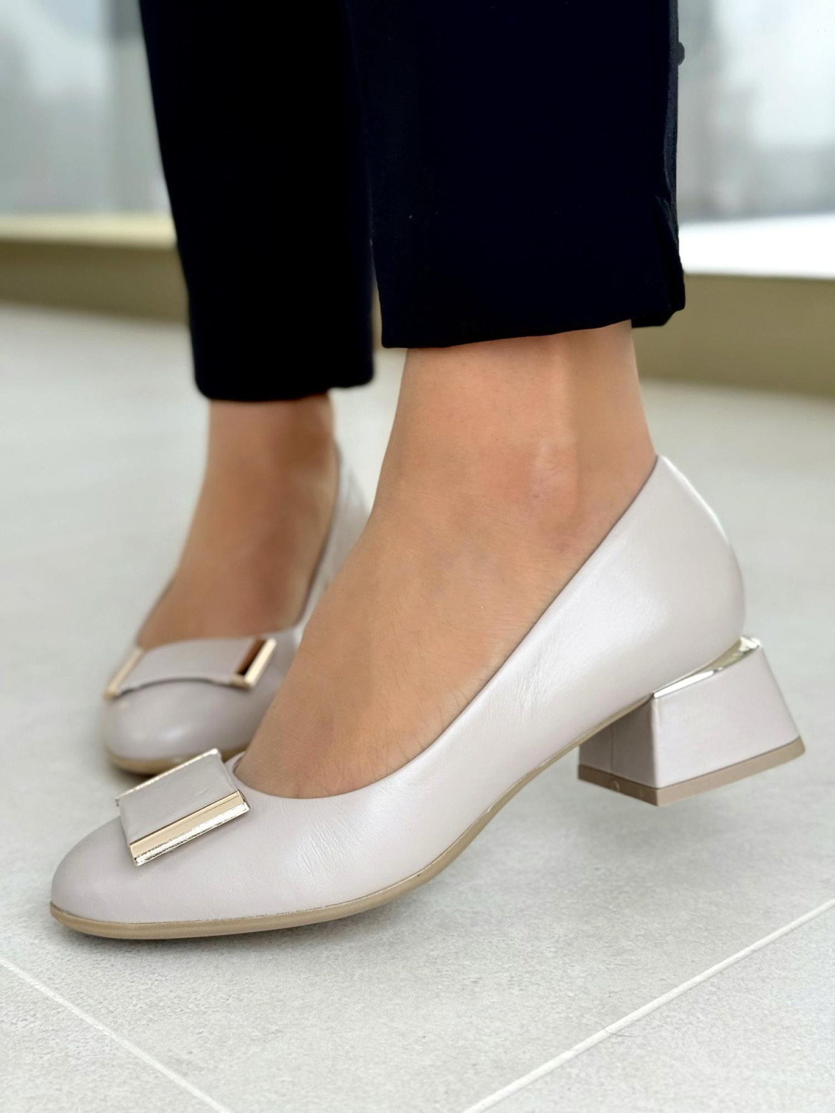 Czółenka OLEKSY ze skóry Polskiej produkcji