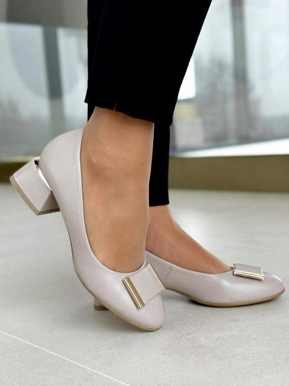 Czółenka OLEKSY ze skóry Polskiej produkcji