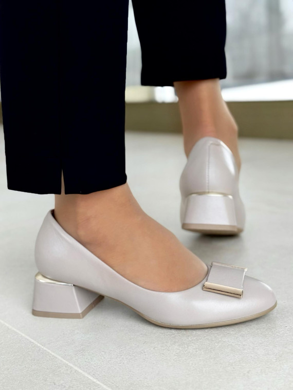 Czółenka OLEKSY ze skóry Polskiej produkcji