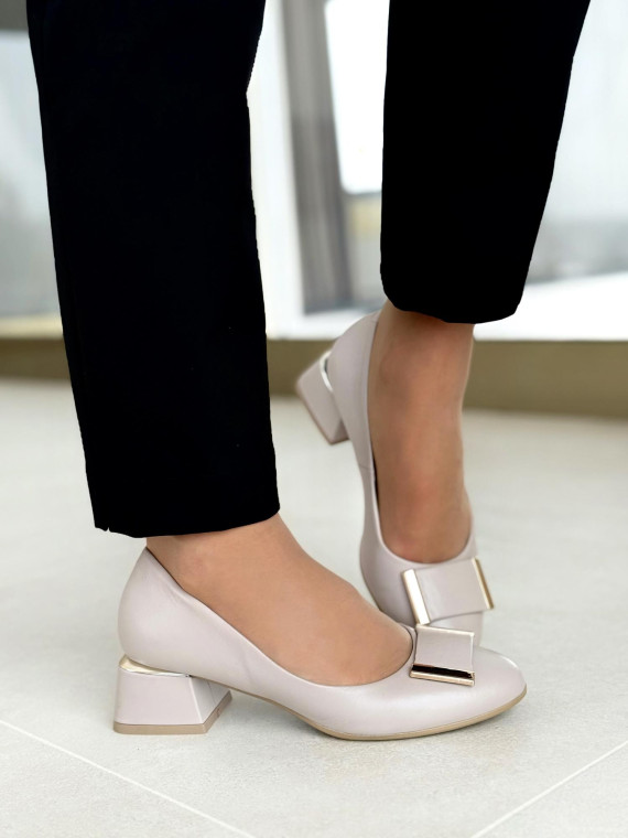 Czółenka OLEKSY ze skóry Polskiej produkcji