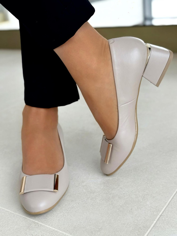 Czółenka OLEKSY ze skóry Polskiej produkcji