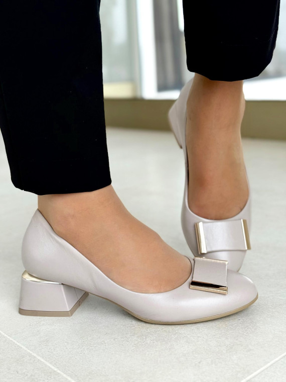 Czółenka OLEKSY ze skóry Polskiej produkcji