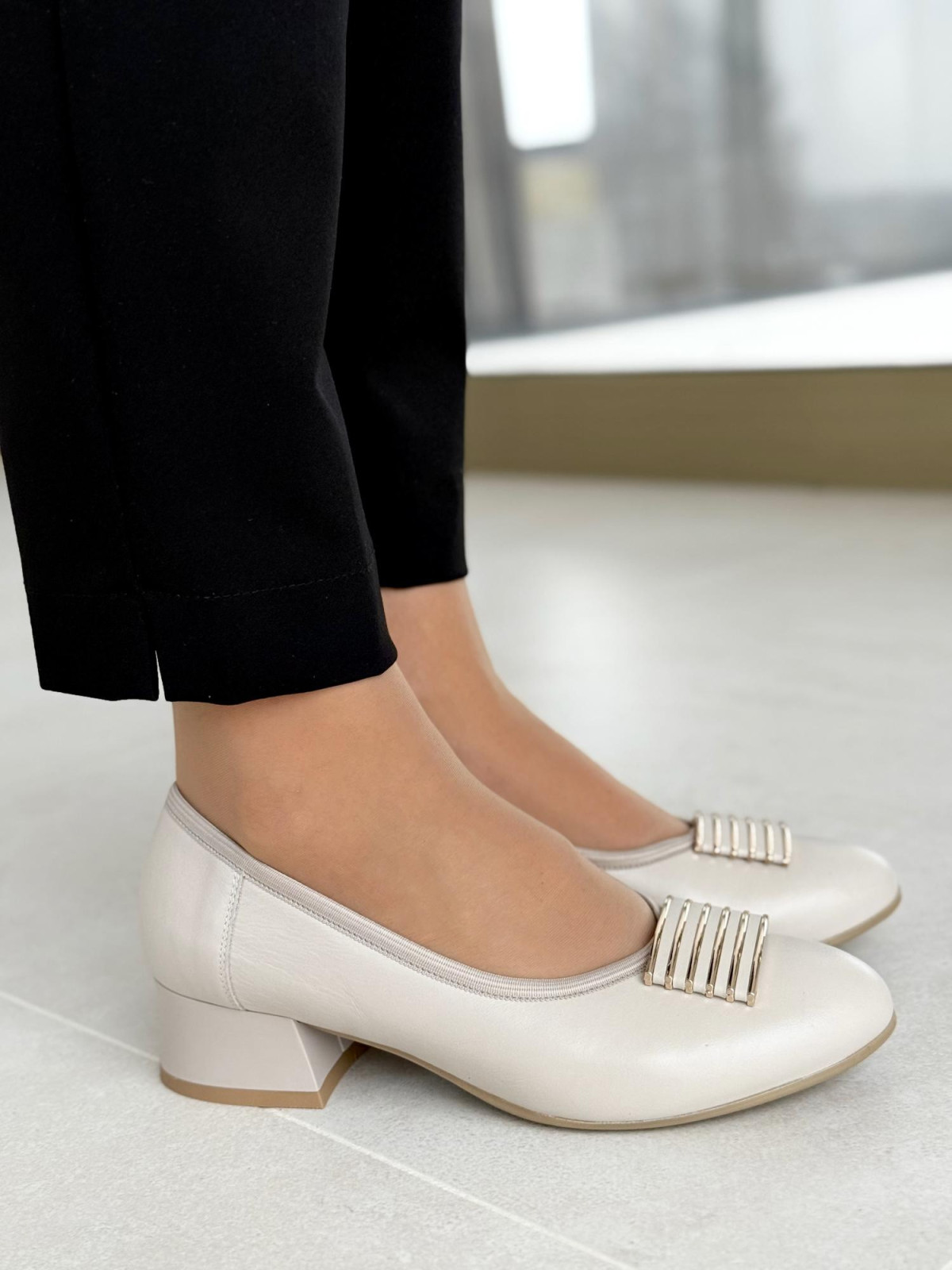 Czółenka OLEKSY ze skóry Polskiej produkcji