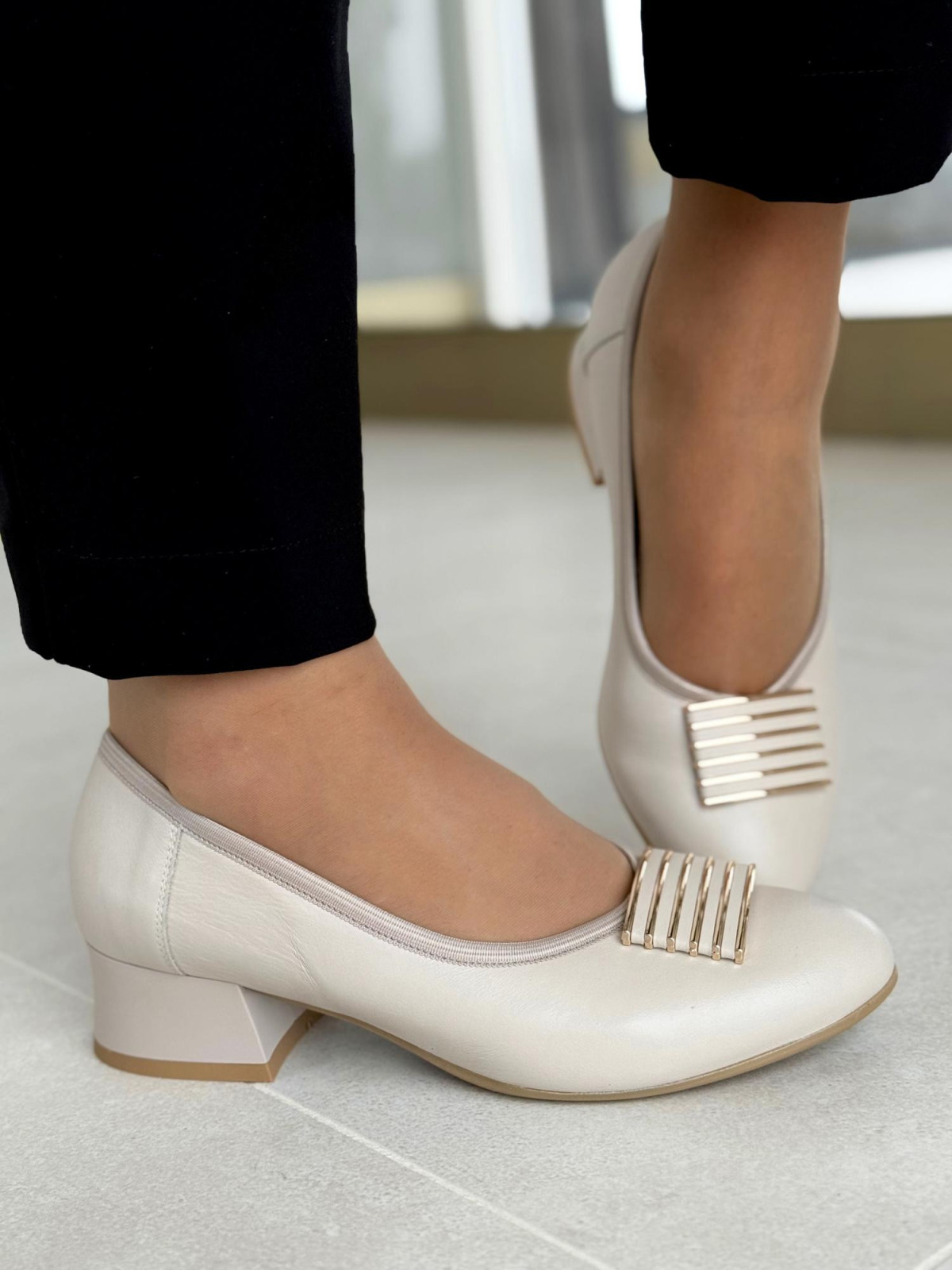 Czółenka OLEKSY ze skóry Polskiej produkcji