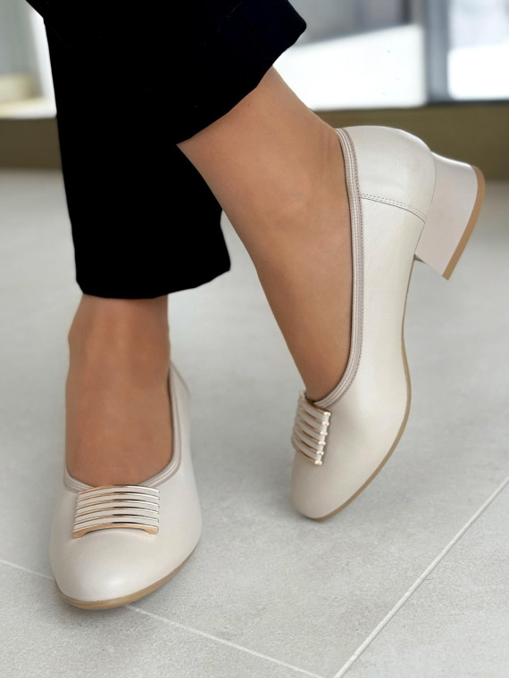 Czółenka OLEKSY ze skóry Polskiej produkcji