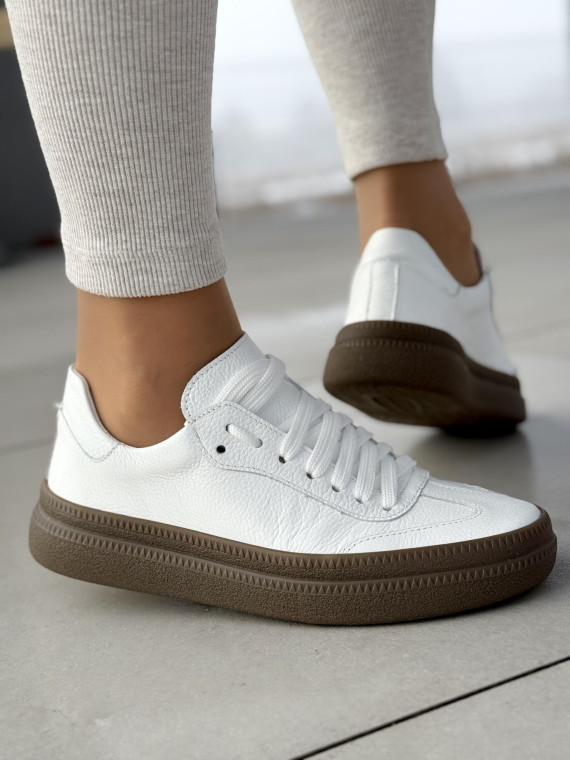 Sneakersy OLEKSY ze skóry Polskiej produkcji