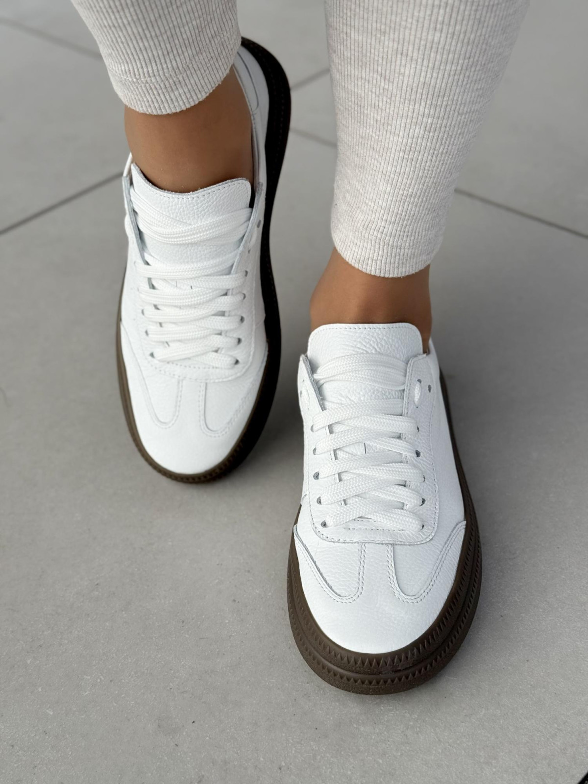 Sneakersy OLEKSY ze skóry Polskiej produkcji