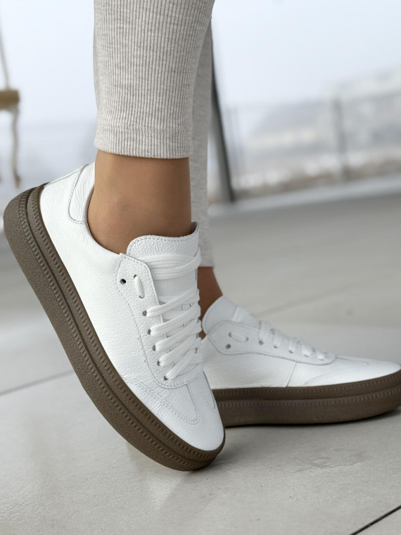 Sneakersy OLEKSY ze skóry Polskiej produkcji