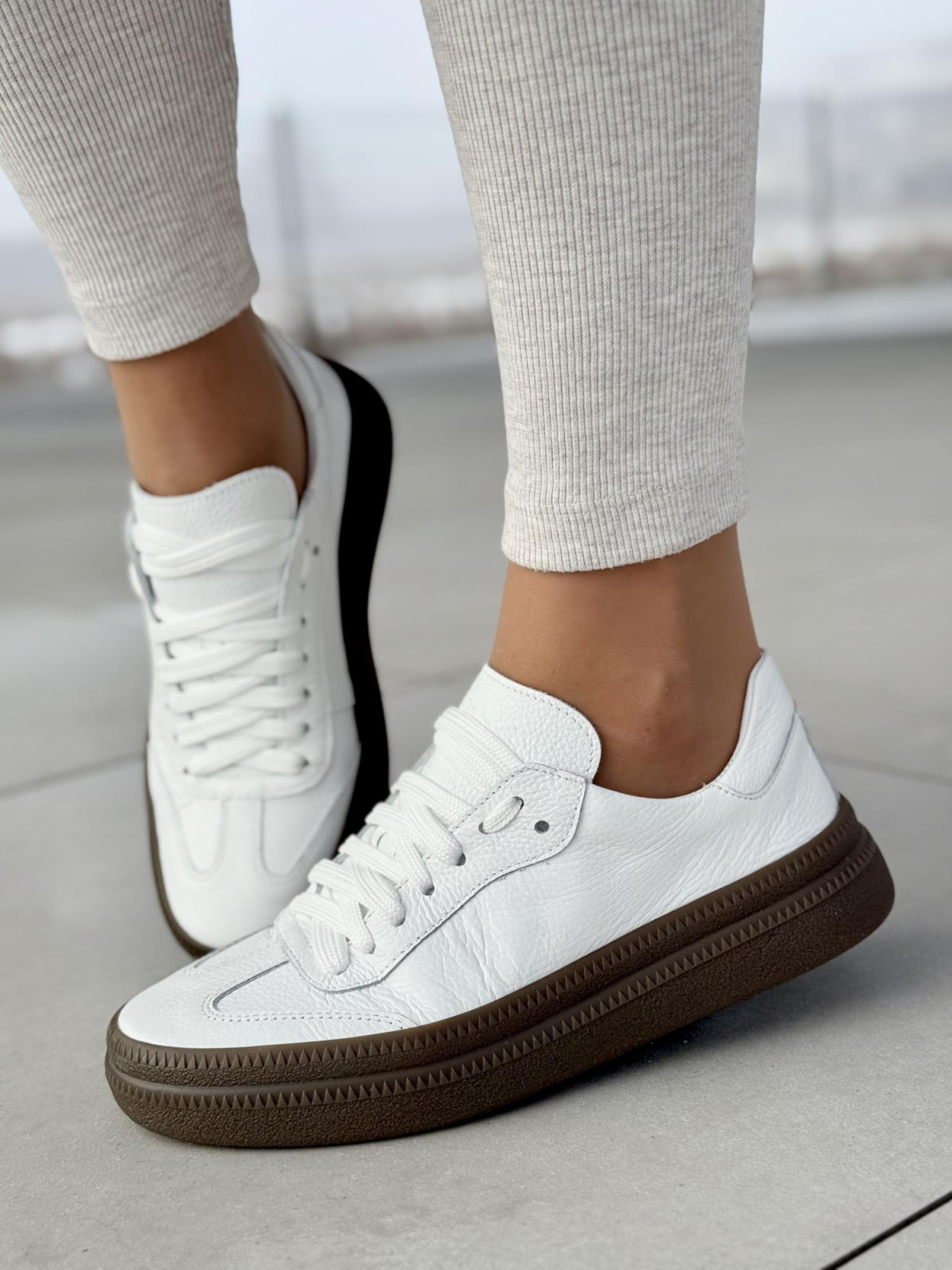 Sneakersy OLEKSY ze skóry Polskiej produkcji