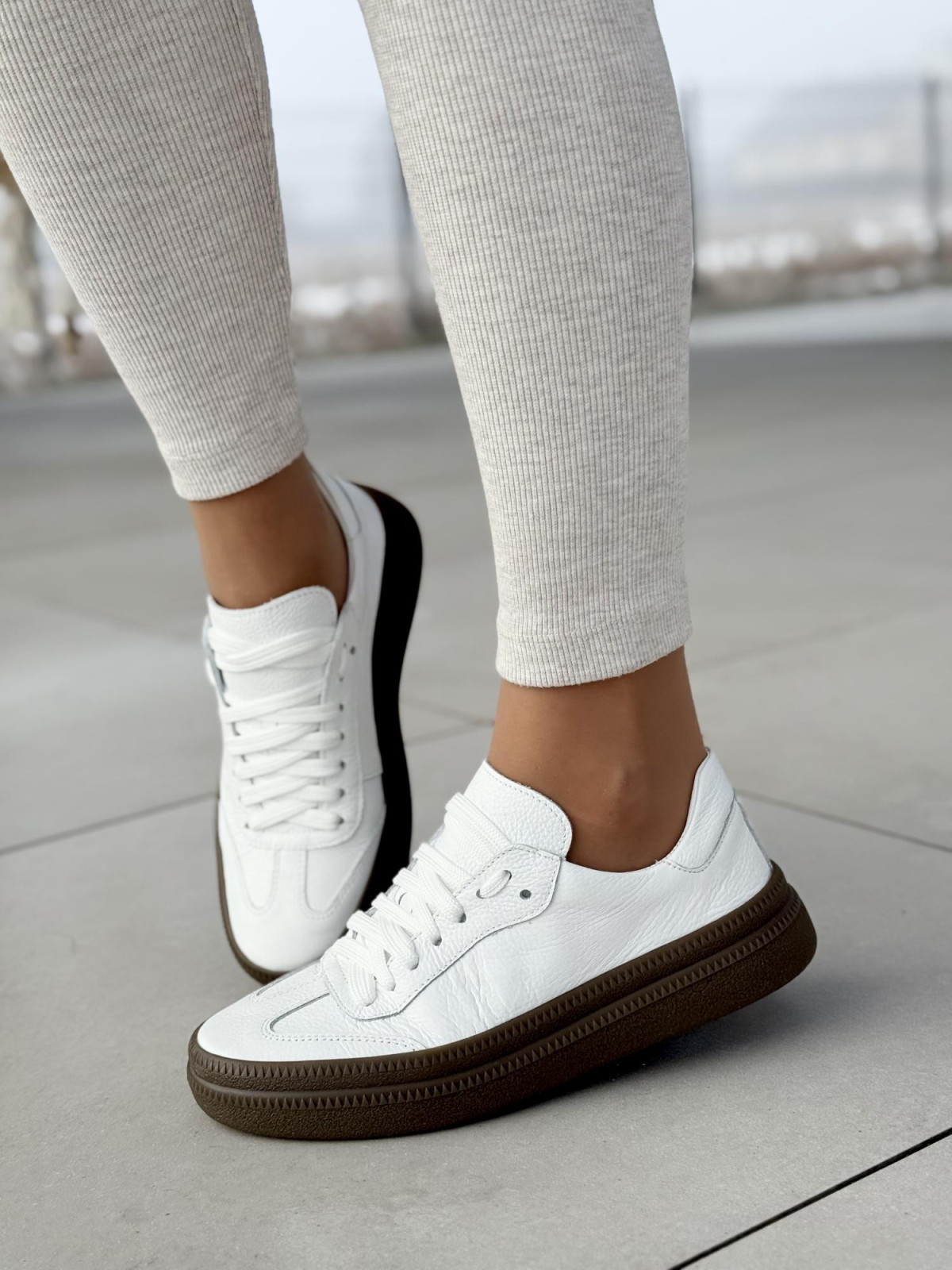 Sneakersy OLEKSY ze skóry Polskiej produkcji