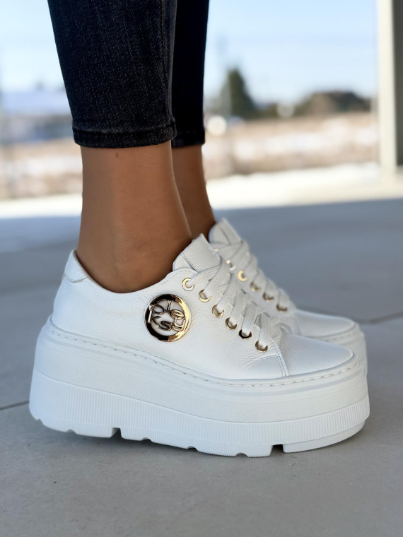 Sneakersy OLEKSY ze skóry Polskiej produkcji