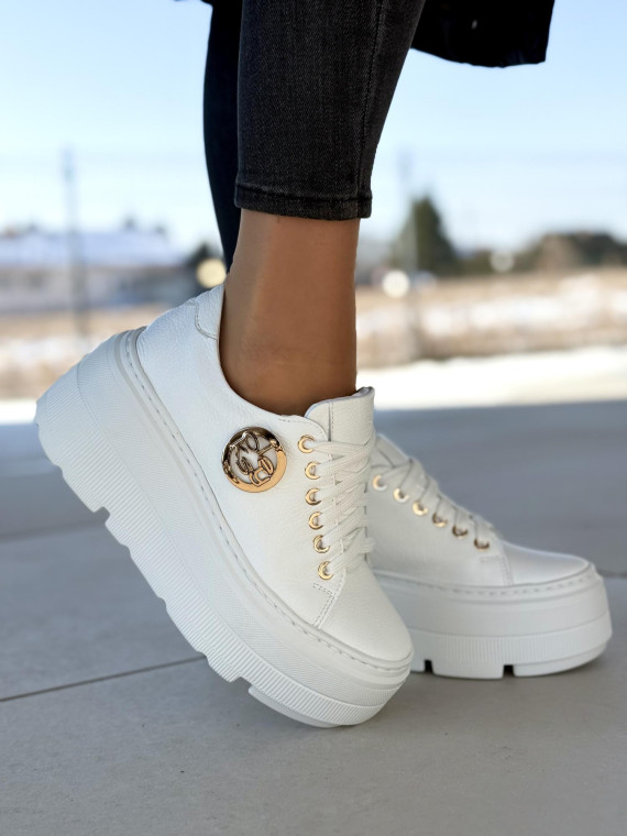 Sneakersy OLEKSY ze skóry Polskiej produkcji