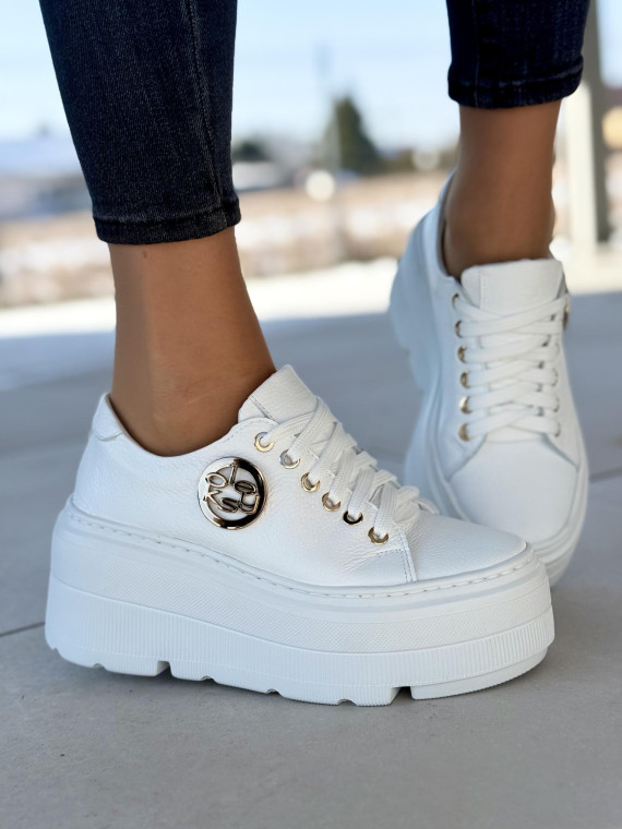 Sneakersy OLEKSY ze skóry Polskiej produkcji