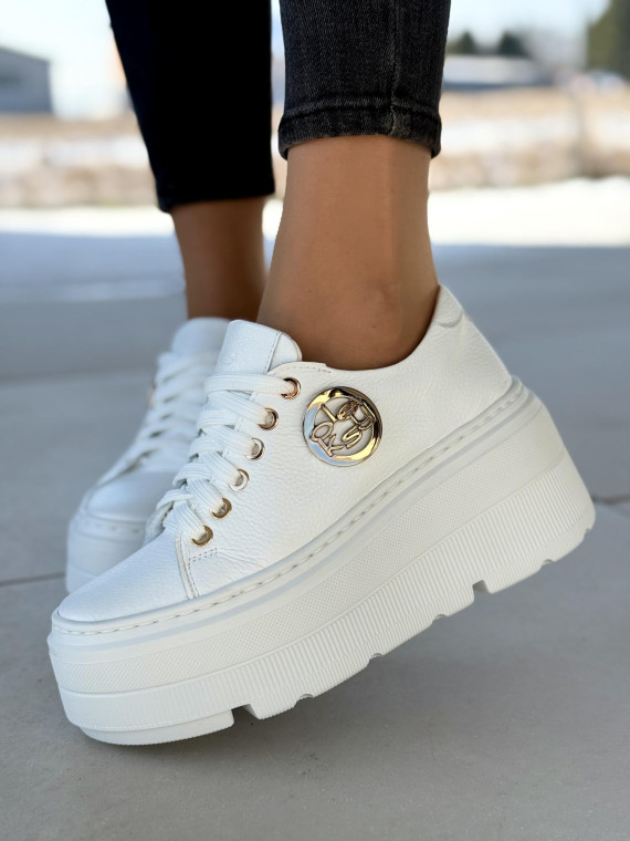 Sneakersy OLEKSY ze skóry Polskiej produkcji