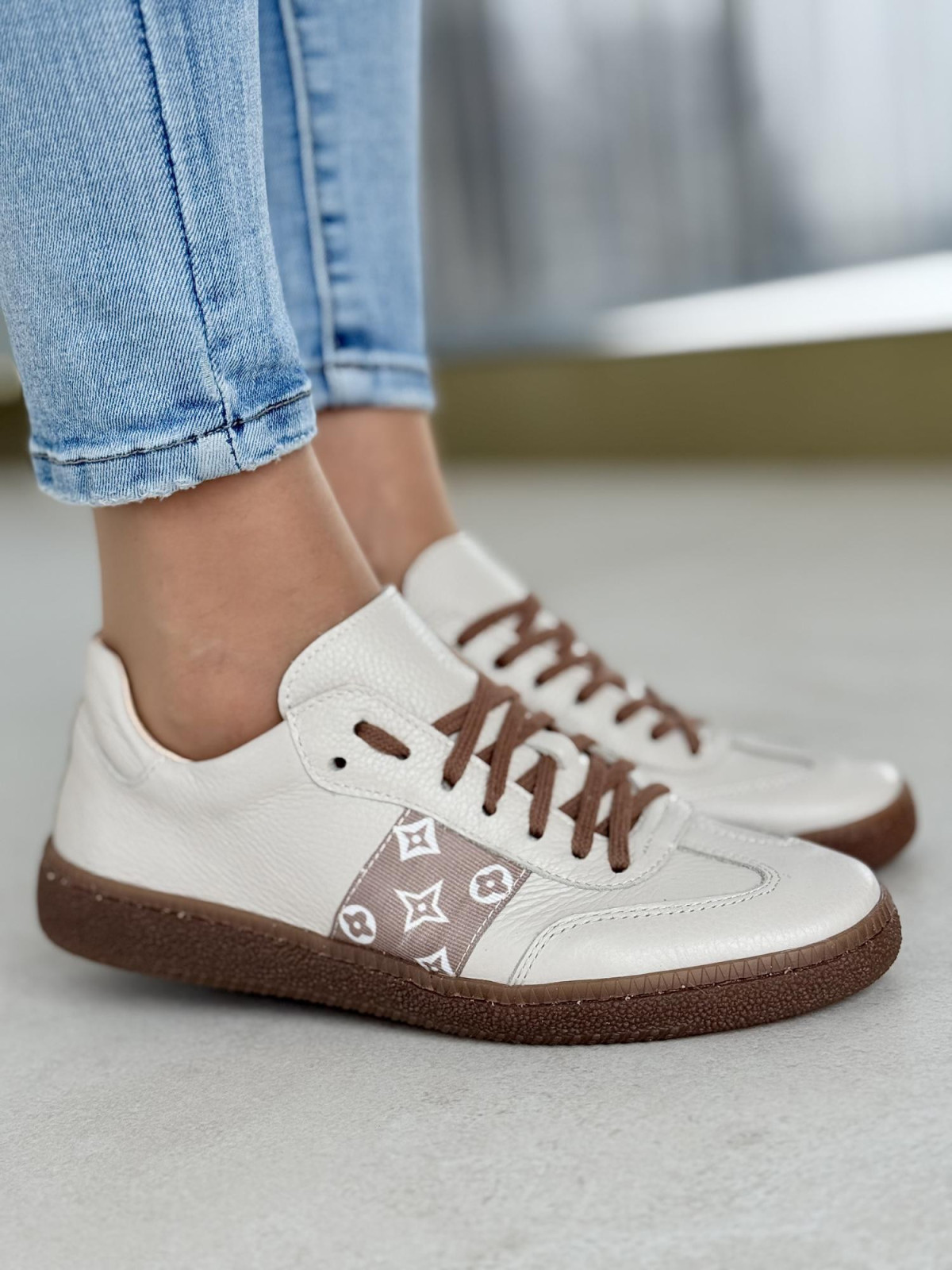 Sneakersy OLEKSY ze skóry Polskiej produkcji