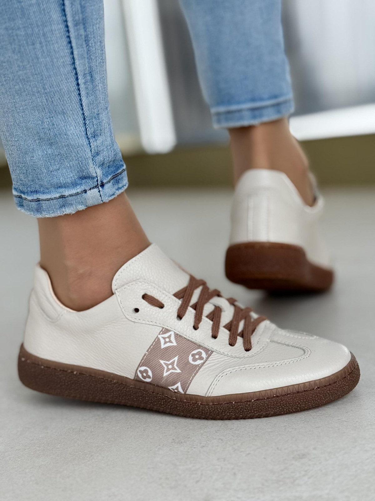 Sneakersy OLEKSY ze skóry Polskiej produkcji