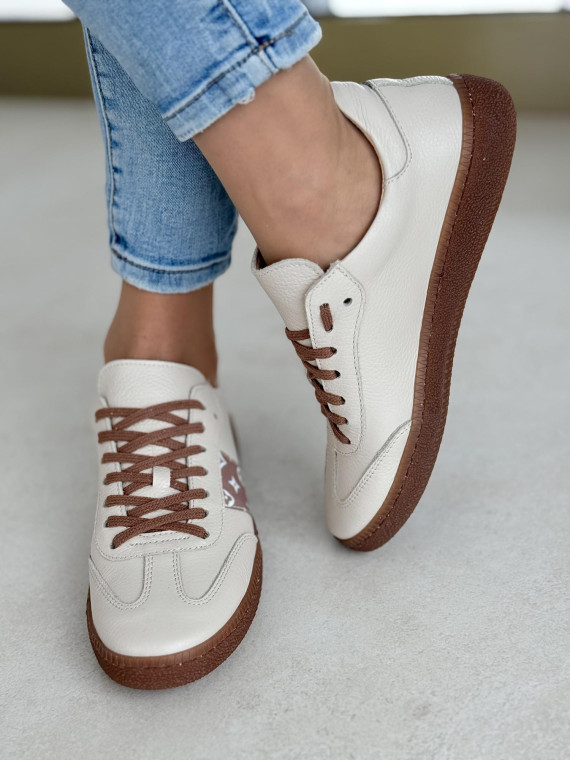 Sneakersy OLEKSY ze skóry Polskiej produkcji