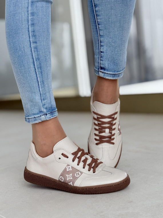 Sneakersy OLEKSY ze skóry Polskiej produkcji