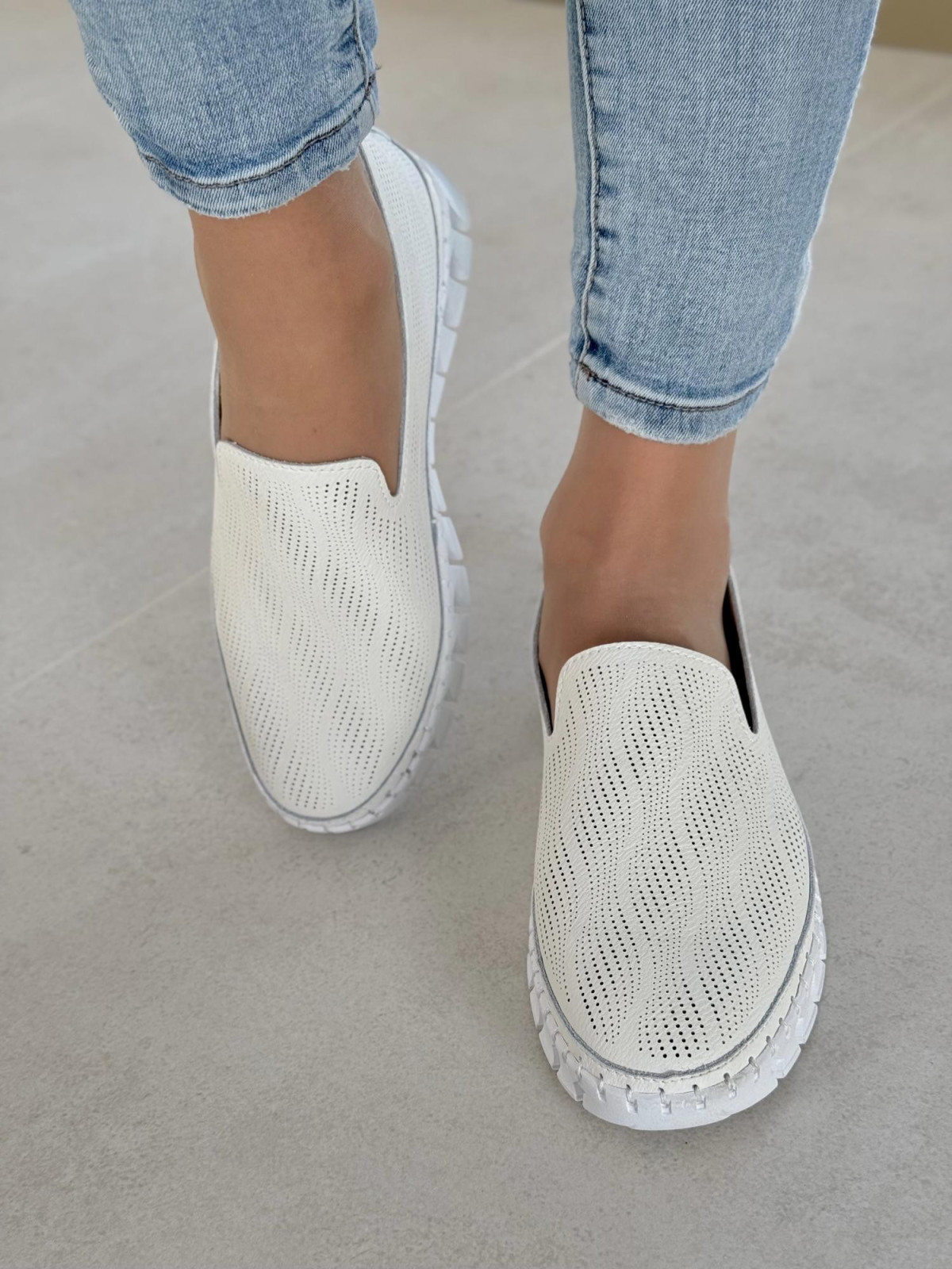 Slipony ze skóry naturalnej