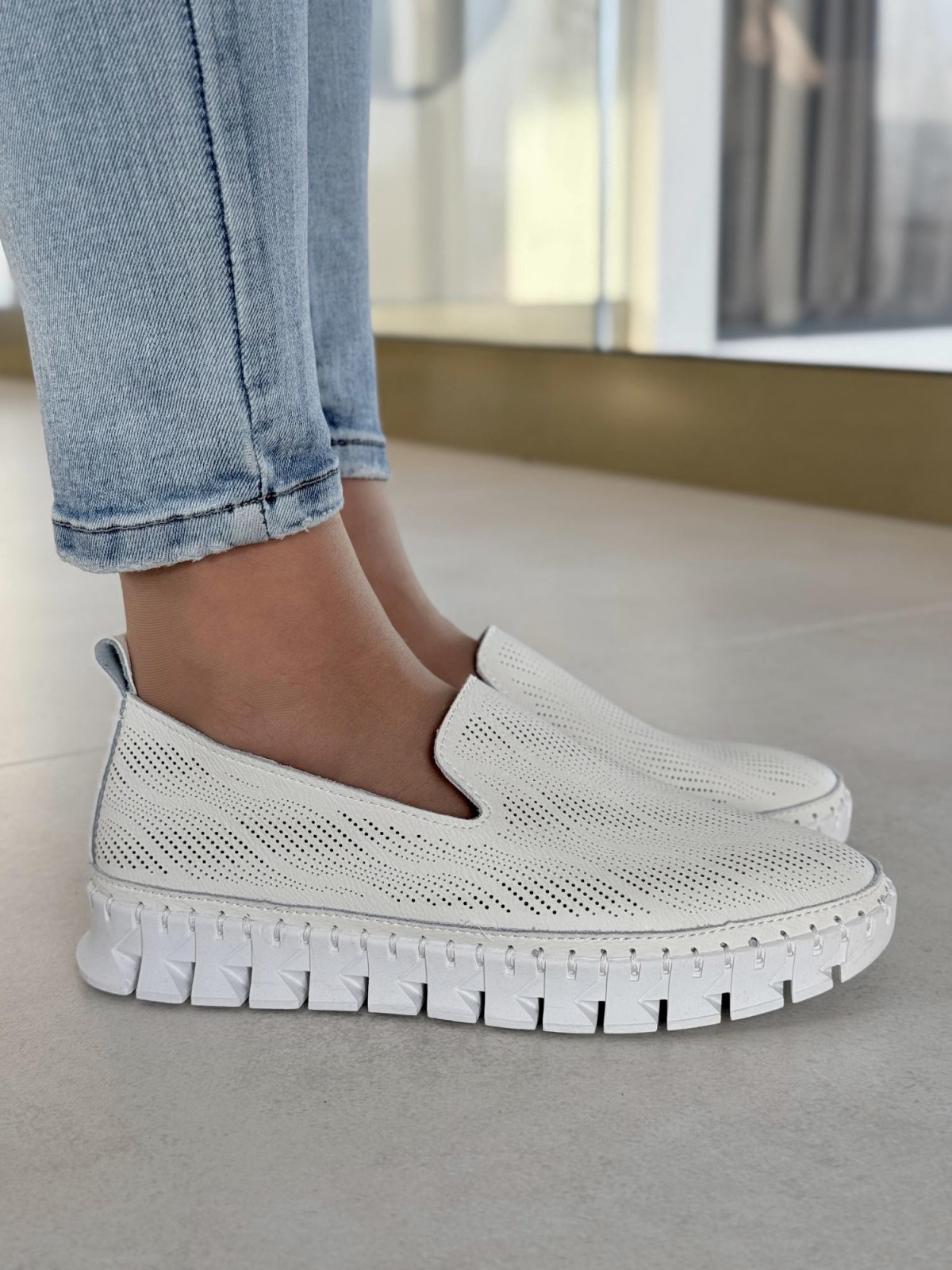 Slipony ze skóry naturalnej