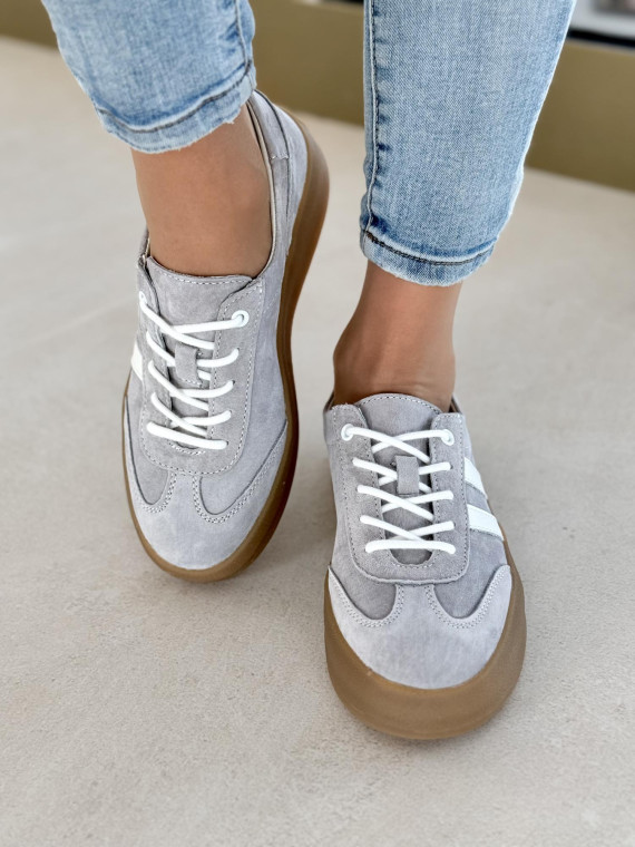 Sneakersy damskie ze skóry naturalnej