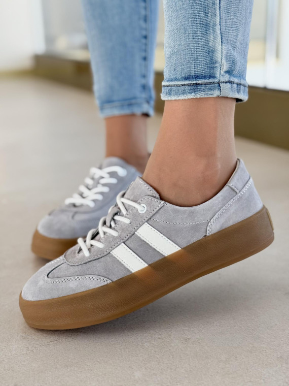 Sneakersy damskie ze skóry naturalnej