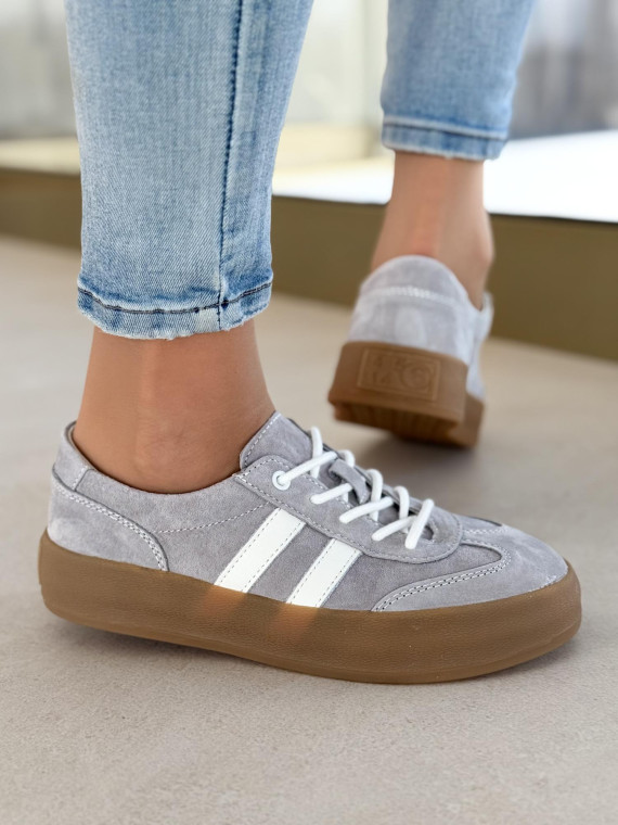 Sneakersy damskie ze skóry naturalnej