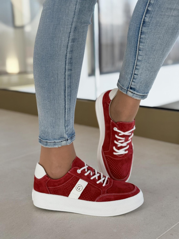 Sneakersy damskie ze skóry naturalnej