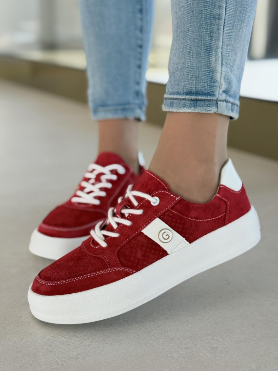 Sneakersy damskie ze skóry naturalnej