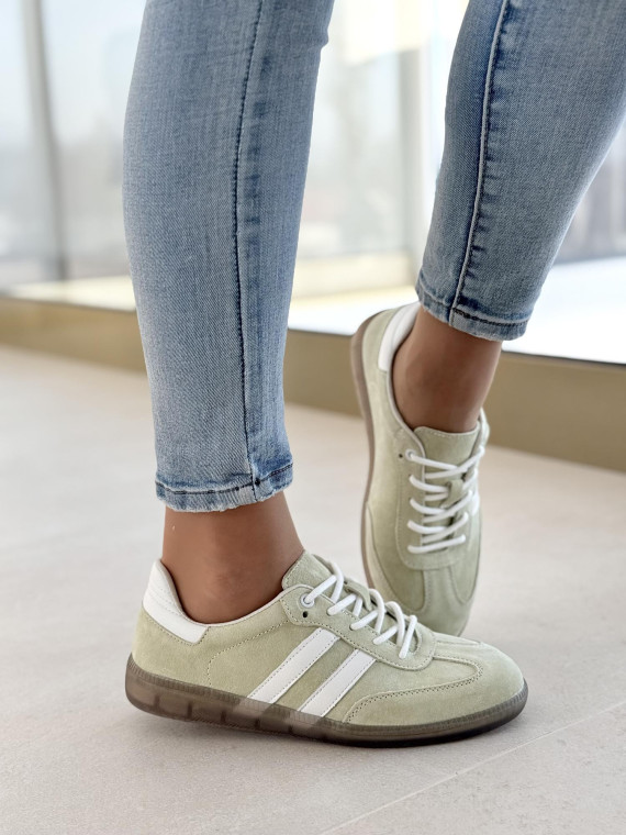 Sneakersy damskie ze skóry naturalnej