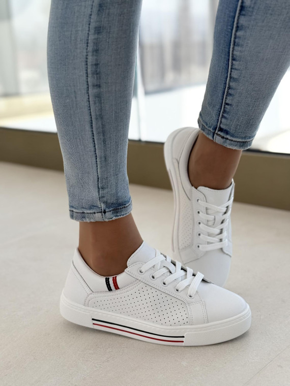 Sneakersy damskie ze skóry naturalnej