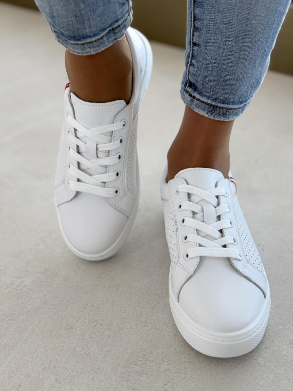 Sneakersy damskie ze skóry naturalnej