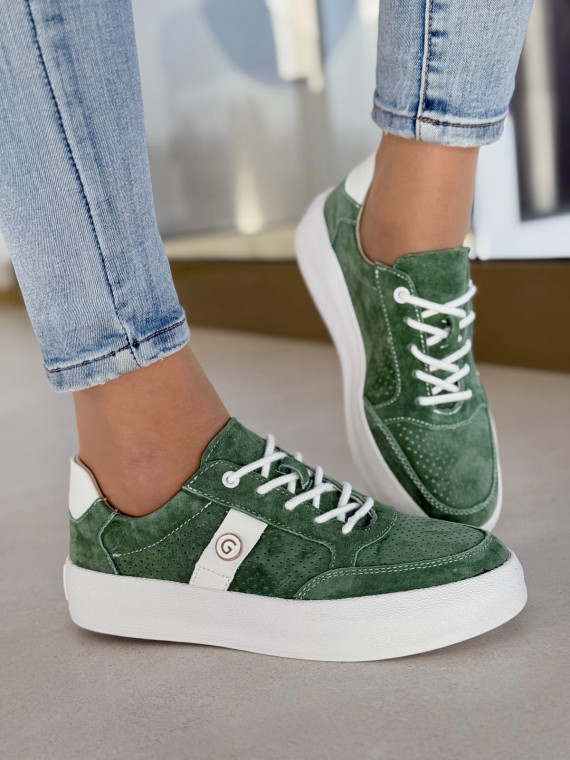 Sneakersy damskie ze skóry naturalnej