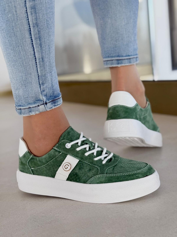 Sneakersy damskie ze skóry naturalnej