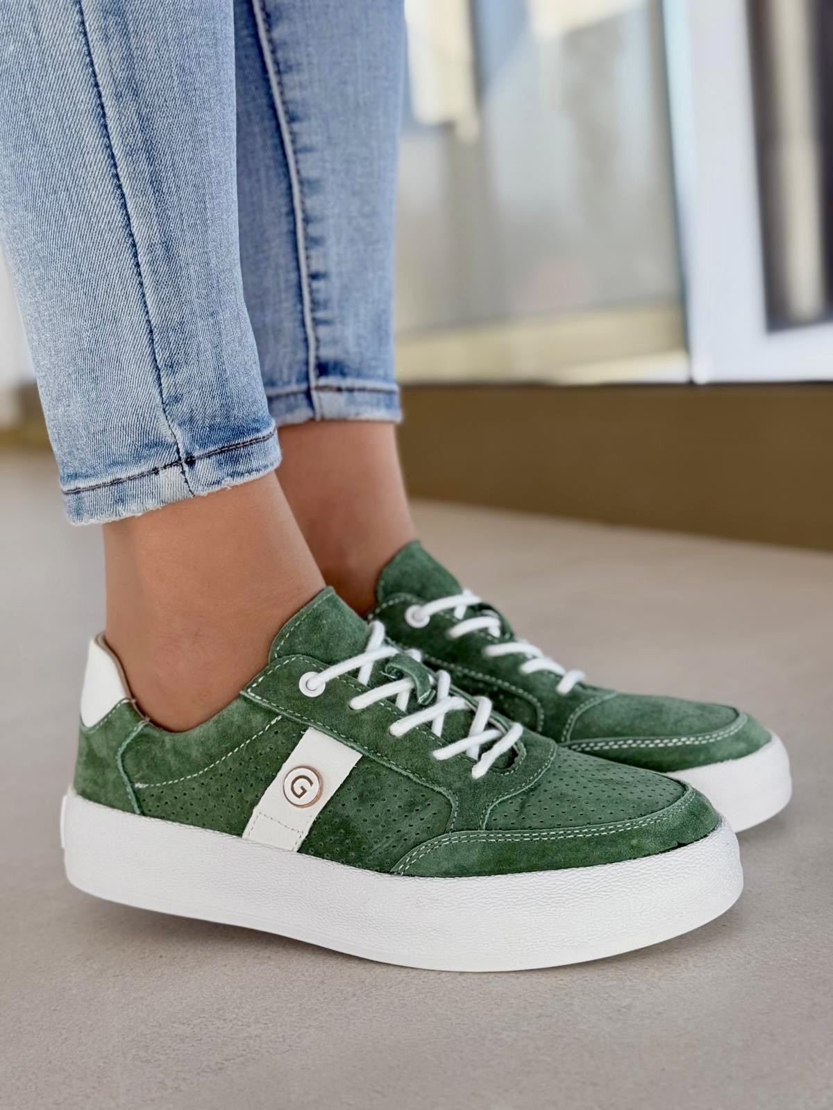 Sneakersy damskie ze skóry naturalnej