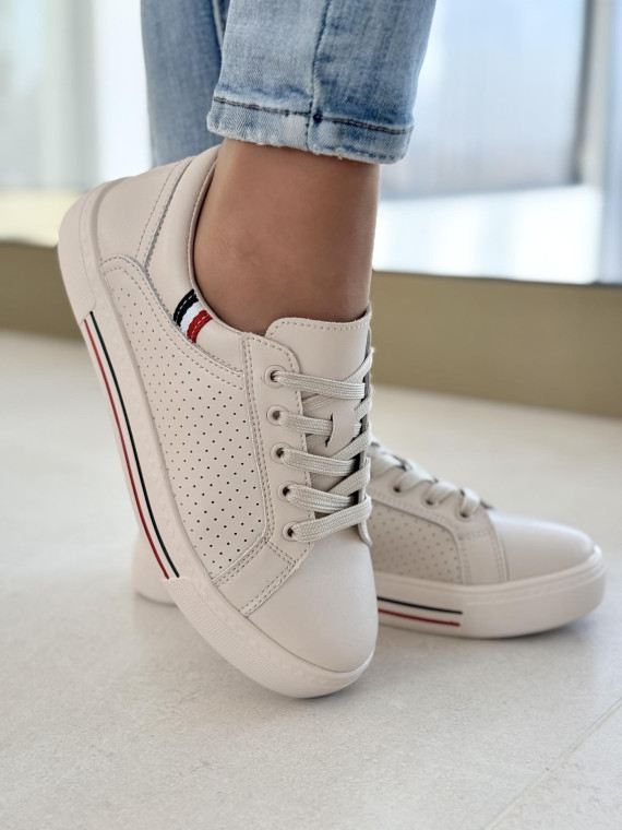 Sneakersy damskie ze skóry naturalnej