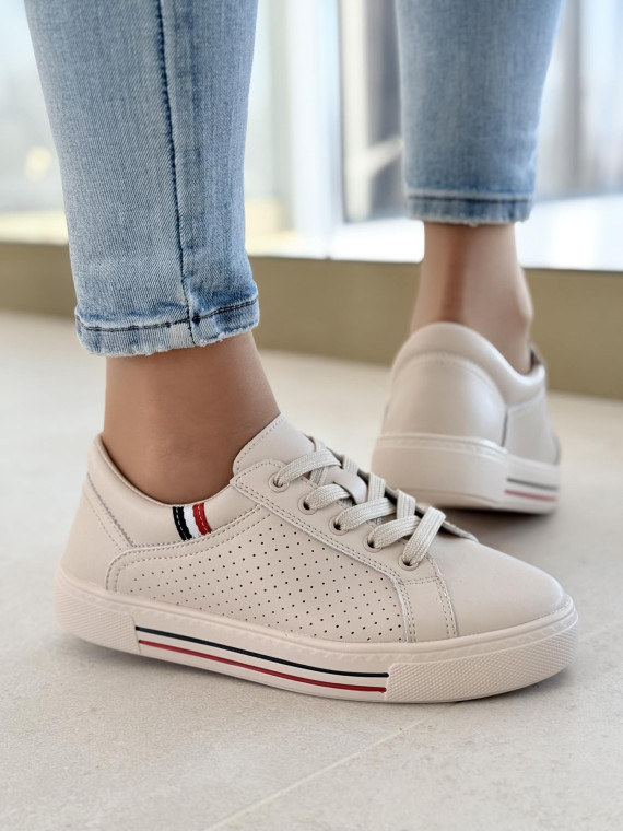 Sneakersy damskie ze skóry naturalnej