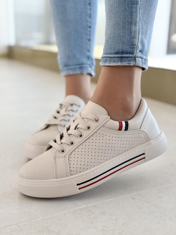 Sneakersy damskie ze skóry naturalnej