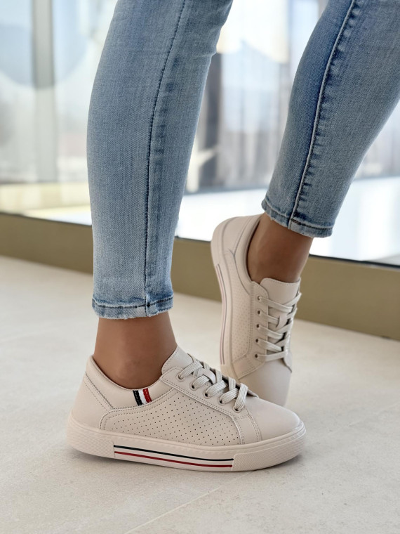 Sneakersy damskie ze skóry naturalnej