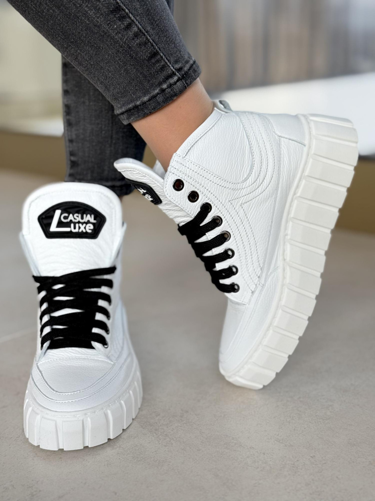 Sneakersy OLEKSY ze skóry Polskiej produkcji