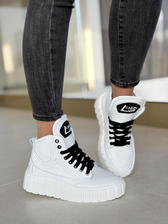 Sneakersy OLEKSY ze skóry Polskiej produkcji