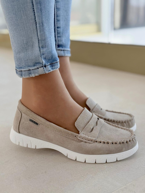 Mokasyny damskie ze skóry naturalnej