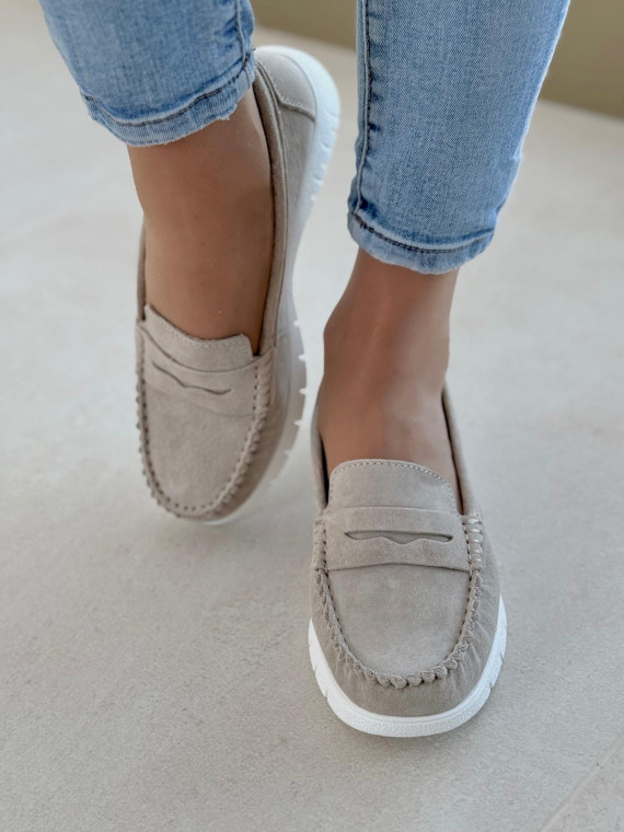 Mokasyny damskie ze skóry naturalnej