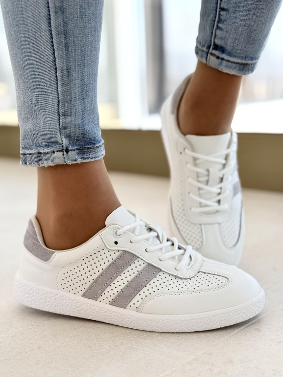 Sneakersy damskie ze skóry naturalnej