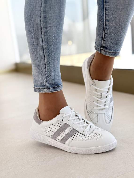 Sneakersy damskie ze skóry naturalnej