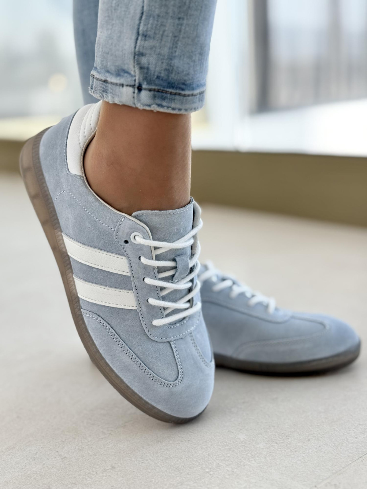 Sneakersy damskie ze skóry naturalnej